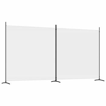 2-tlg. Paravent Wei? 348x180 cm Stoff