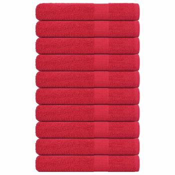 ARDEBO.de - Saunatücher FROGN 10 Stk. Rot 80x200 cm 360 g/m²