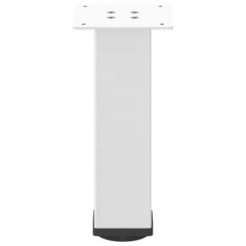 Couchtischbeine 4 Stk. Weiß 42-44 cm Stahl