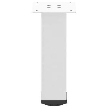Couchtischbeine 4 Stk. Weiß 42-44 cm Stahl