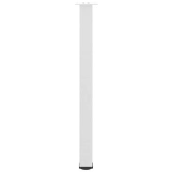 Bartischbeine 4 Stk. Weiß 90-92 cm Stahl