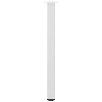 Bartischbeine 4 Stk. Weiß 90-92 cm Stahl