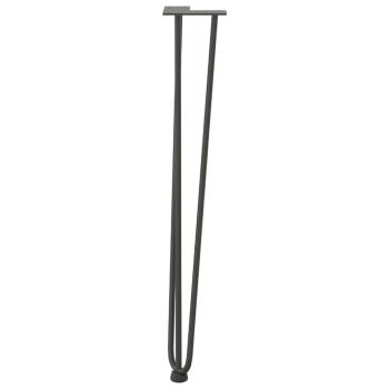 Haarnadelbeine für Konsolentische 4 Stk. Anthrazit 72 cm Massivstahl