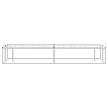 Bettgestell ohne Matratze Weiß 120x200 cm Metall