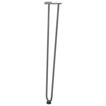 Haarnadelbeine für Konsolentische 4 Stk. Naturstahl 72 cm
