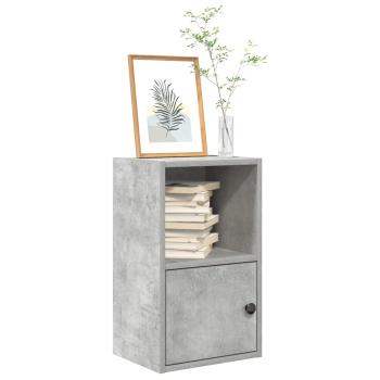 ARDEBO.de - Bücherregal Betongrau 31x24x52 cm Holzwerkstoff