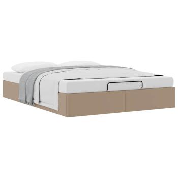 Ottoman-Bett ohne Matratze Cappucino 140x200cm Kunstleder