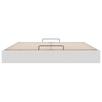 Ottoman-Bett ohne Matratze Weiß 200x200 cm Kunstleder