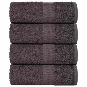 ARDEBO.de - Gästetücher FROGN 4 Stk. Anthrazit 30x50 cm 360 g/m²