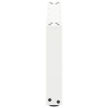 Couchtischbeine U-Form 2 Stk. Weiß 70x(30-31) cm Stahl