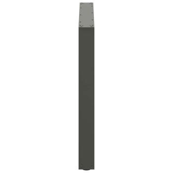 Esstischbeine U-Form 2 Stk. Anthrazit 100x(72-73) cm Stahl