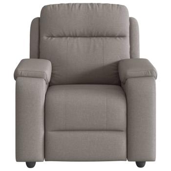 Massagesessel Taupe Stoff