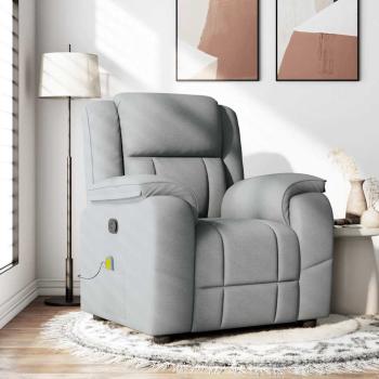 ARDEBO.de - Massagesessel Hellgrau Stoff