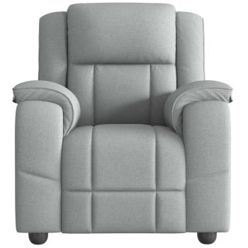 Massagesessel Hellgrau Stoff