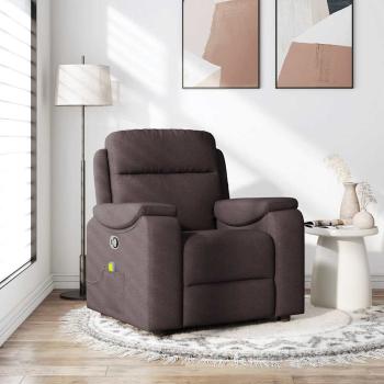 ARDEBO.de - Massagesessel Dunkelbraun Stoff