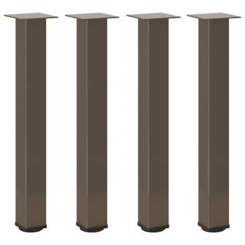 Konsolentischbeine 4 Stk. Naturstahl 72-74 cm Stahl