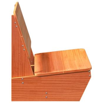 Gartenst?hle 2 Stk. Wachsbraun 60x64x70,5 cm Massivholz Kiefer