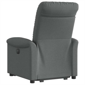 Relaxsessel mit Aufstehhilfe Dunkelgrau Stoff