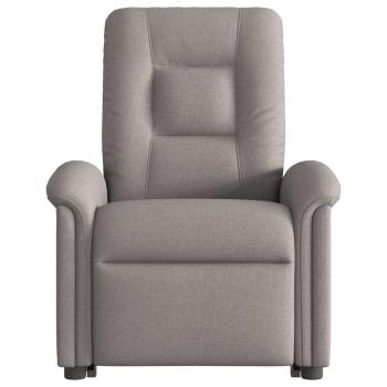 Relaxsessel mit Aufstehhilfe Elektrisch Taupe Stoff