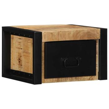 ARDEBO.de - Nachttische 2 Stk. 40x35x25 cm Raues Mango-Massivholz