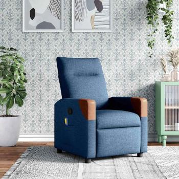 ARDEBO.de - Massagesessel Blau Stoff