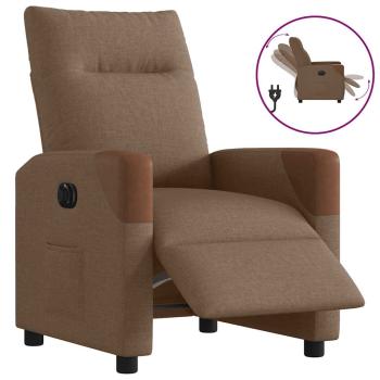 ARDEBO.de - Relaxsessel Elektrisch Braun Stoff