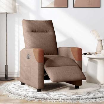 Relaxsessel Elektrisch Braun Stoff