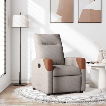 ARDEBO.de - Relaxsessel Taupe Stoff