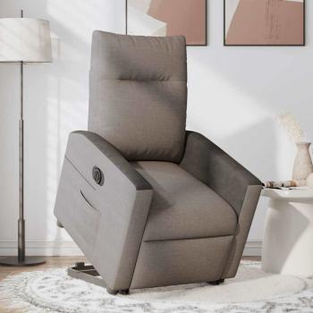 ARDEBO.de - Relaxsessel mit Aufstehhilfe Elektrisch Taupe Stoff