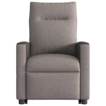 Relaxsessel mit Aufstehhilfe Elektrisch Taupe Stoff