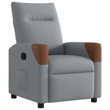 Relaxsessel Hellgrau Stoff