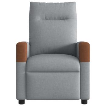 Relaxsessel Hellgrau Stoff