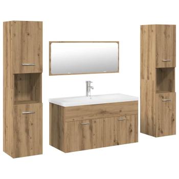 5-tlg. Badmöbel-Set Artisan-Eiche Holzwerkstoff