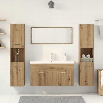 5-tlg. Badmöbel-Set Artisan-Eiche Holzwerkstoff