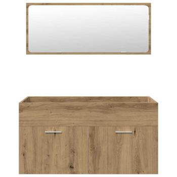 5-tlg. Badmöbel-Set Artisan-Eiche Holzwerkstoff