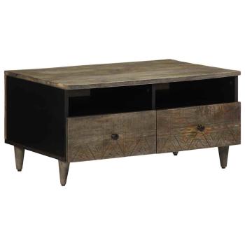 ARDEBO.de - Couchtisch Hellgrau 80x54x40 cm Massivholz Mango