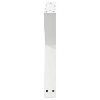 Couchtischbeine 2 Stk. Weiß 60x(42-43,3) cm Stahl