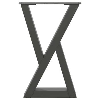 Couchtischbeine 2 Stk. Anthrazit 38x(42-43,3) cm Stahl