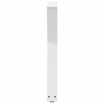 Esstisch Beine 2 Stk. Weiß 60x(72-73,3) cm Stahl