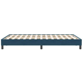 Bettgestell ohne Matratze Dunkelblau 120x210 cm Samt