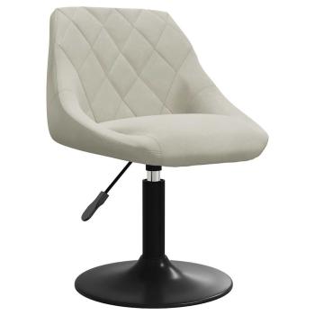 Esszimmerstühle 2 Stk. Drehbar Creme Samt