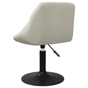 Esszimmerstühle 2 Stk. Drehbar Creme Samt