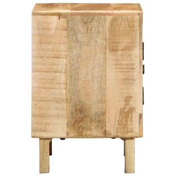 Nachttisch 40x32x46 cm Raues Massivholz Mango