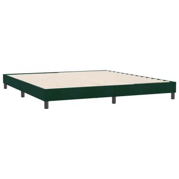 Boxspringbett ohne Matratze Dunkelgrün 180x210 cm Samt