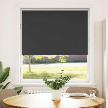 ARDEBO.de - Verdunkelungsrollo Schwarz 105x175 cm Stoffbreite 100,7 cm