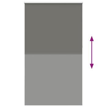 Verdunkelungsrollo Grau 130x230cm Stoffbreite 126,6cm Polyester