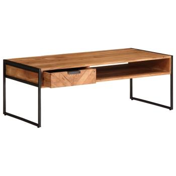 Couchtisch 110x55x40 cm Massivholz Akazie