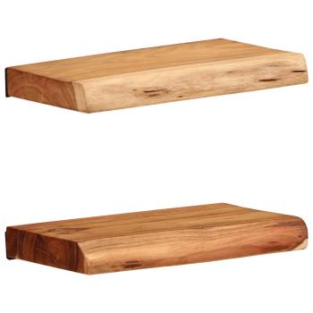 ARDEBO.de - Wandregale 2 Stk. 30x20x3,5 cm Massivholz Akazie