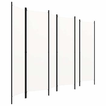 6-tlg. Raumteiler Wei? 300x180 cm
