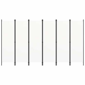 6-tlg. Raumteiler Wei? 300x180 cm